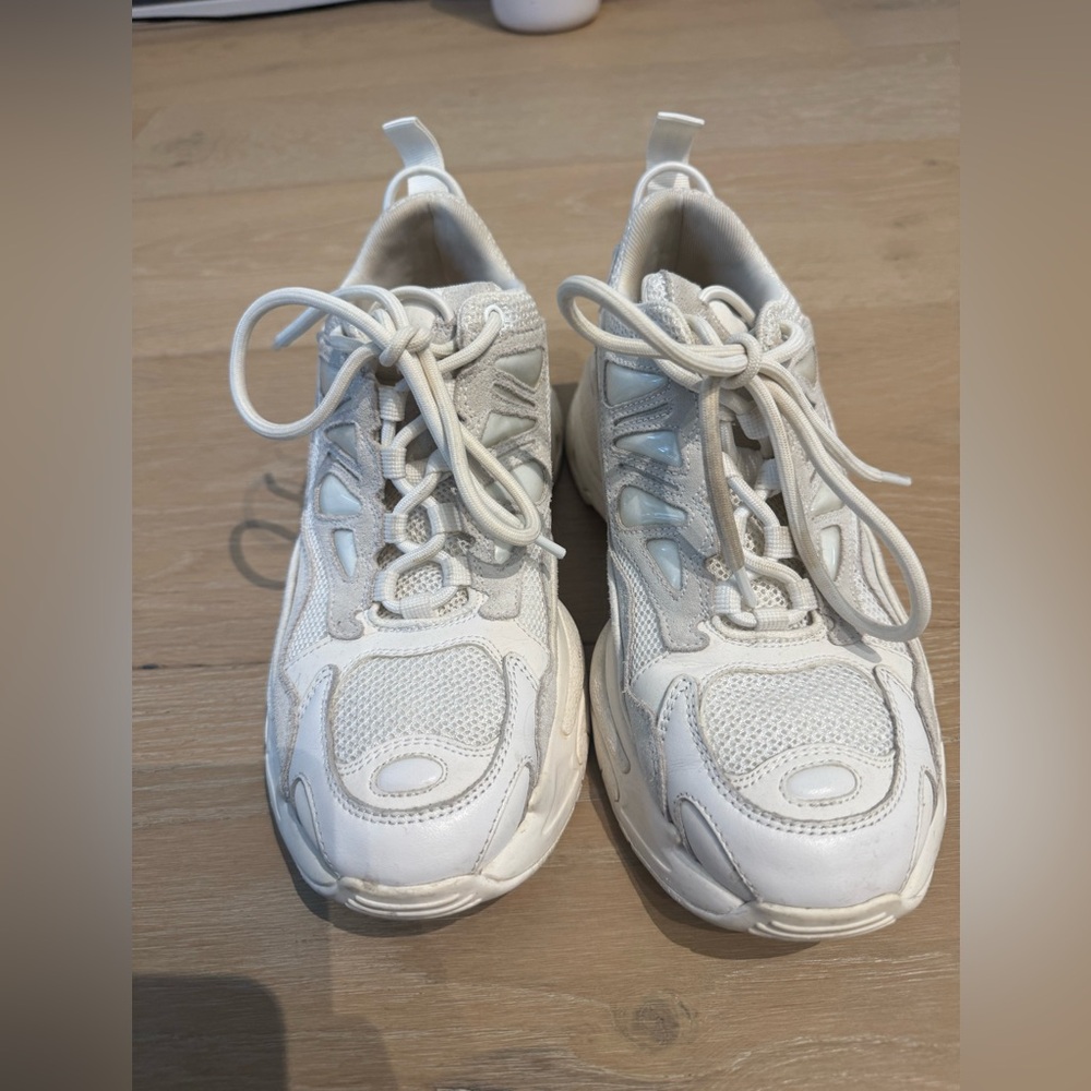Sandro Paris Astro Chunky White Sneakers - Picture 6 of 7